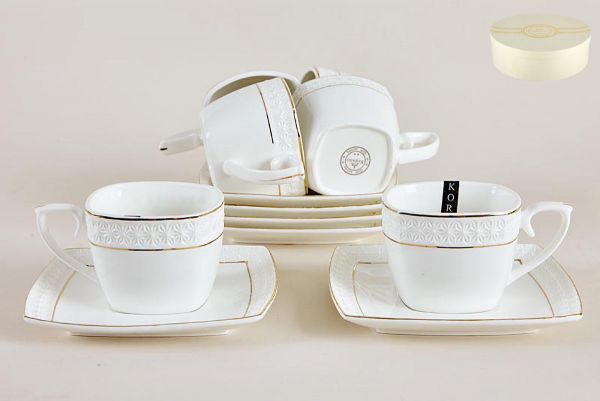 Tea set 240ml f. square Snow Queen CS507009-A GIFT